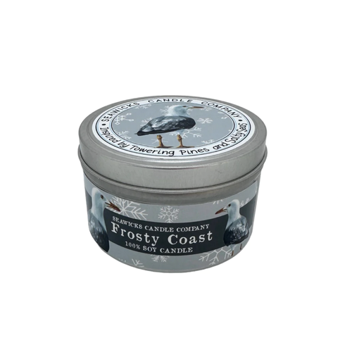 Seawicks Frosty Coast Soy Candle 6 oz Tin   Seawicks Frosty Coast Soy Candle 6 oz Tin