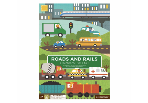  Roads + Rails Sticker Activity Set 
