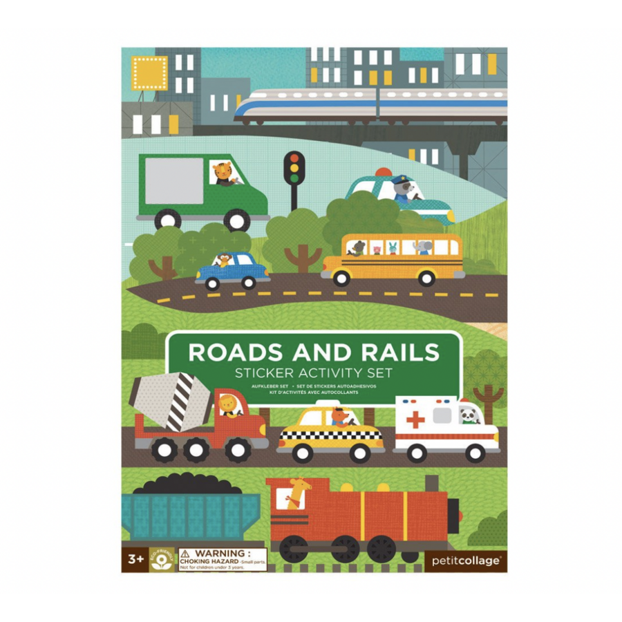 Roads + Rails Sticker Activity Set