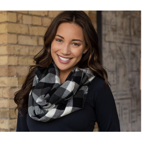  Panache Apparel Co. Plaid Infinity Scarf 