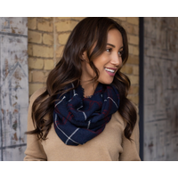 Plaid Infinity Scarf