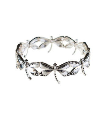 Rain Jewelry Collection Bright Silver Dragonfly Bracelet
