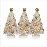 Cream and Gold Bottle Brush Tree