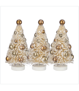 Primitives by Kathy Cream and Gold Bottle Brush Tree