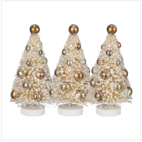  Primitives by Kathy Cream and Gold Bottle Brush Tree 