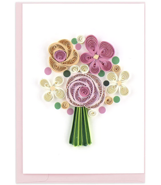 Quilling Cards Flower Bouquet Gift Enclosure Card