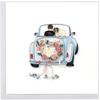 Quilling Cards Just Married Car Wedding Card