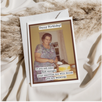 Eat Cake Fast Enough Card