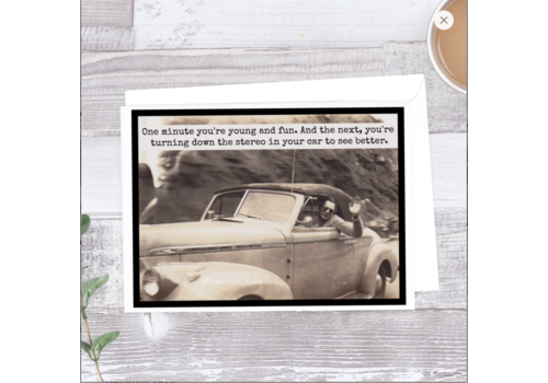  Raven's Rest Studio Turning Down the Stereo Card 