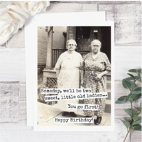 Two Sweet Little Old Ladies Birthday Card