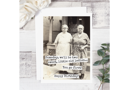  Raven's Rest Studio Two Sweet Little Old Ladies Birthday Card 