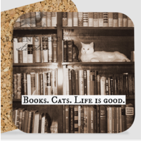 Books and Cats Coaster