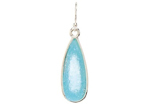  Rain Jewelry Collection Silver Aqua Druzy Earrings 
