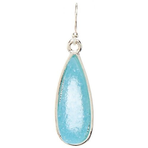  Rain Jewelry Collection Silver Aqua Druzy Earrings 
