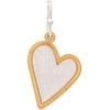 Rain Jewelry Collection Two Tone Brass Layer Hearts Earrings