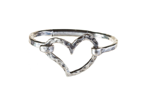  Rain Jewelry Collection Silver Heart Hook Bracelet 