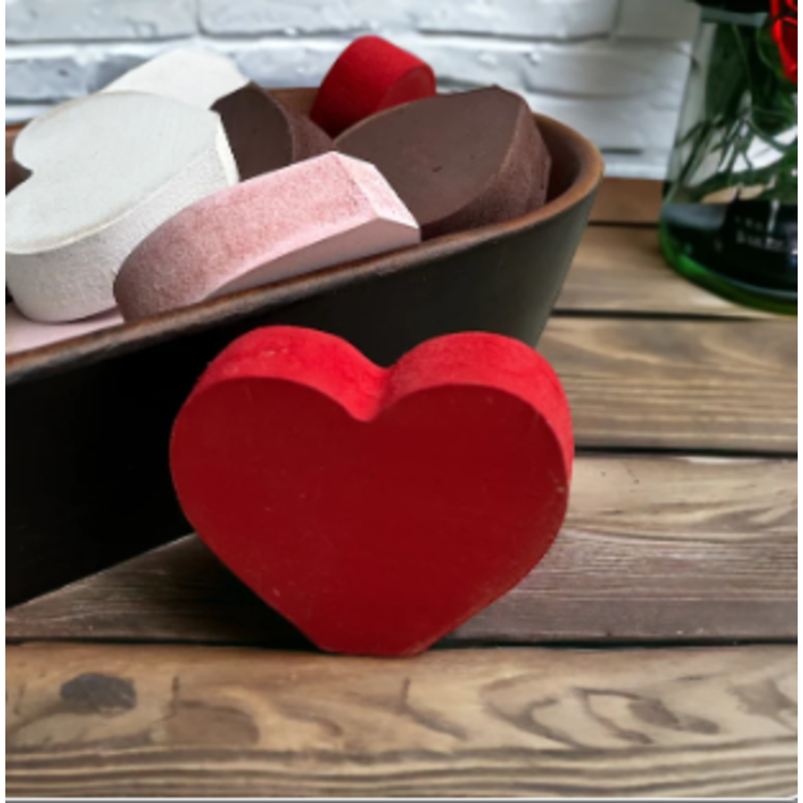 Rustic Mini Wood Hearts - Set of 3