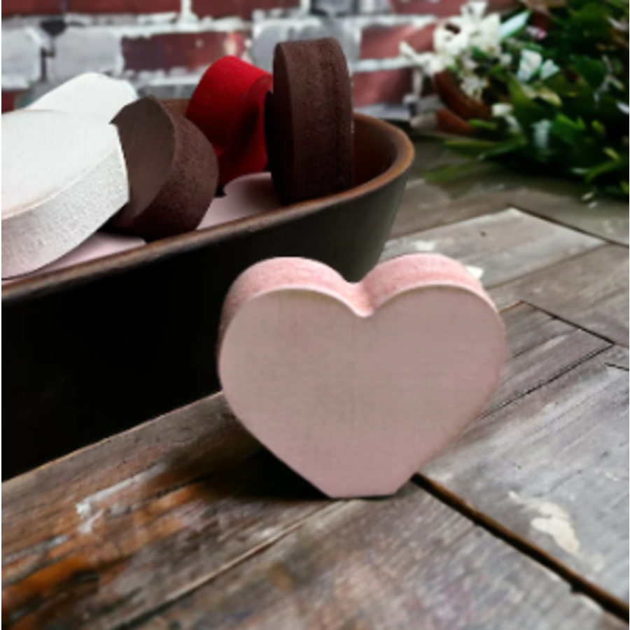 Rustic Mini Wood Hearts - Set of 3