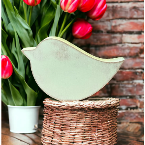  Inkwood Crafters Rustic Wood Bird Shelf Sitter 
