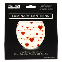 Luminary Lantern Amor Val Hearts