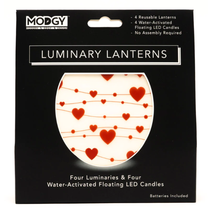 Luminary Lantern Amor Val Hearts