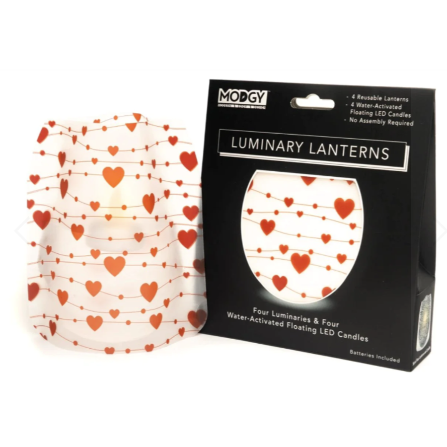 Luminary Lantern Amor Val Hearts