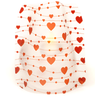 Luminary Lantern Amor Val Hearts