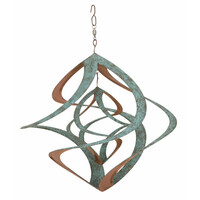 14" Cosmix Patina Wind Spinner Hanging