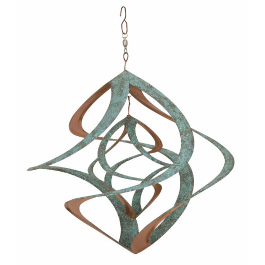 14" Cosmix Patina Wind Spinner Hanging