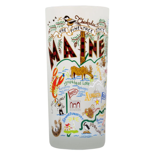  catstudio 15 oz. Frosted Glass Maine 