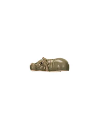 Creative Co-Op Stoneware Floating Baby Hippo