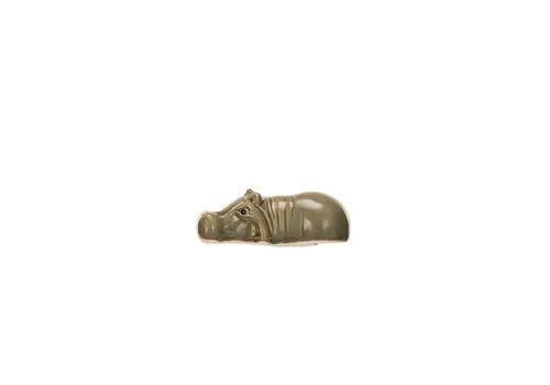  Creative Co-Op Stoneware Floating Baby Hippo 
