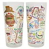 catstudio 15 oz. Frosted Glass NH Set of 2