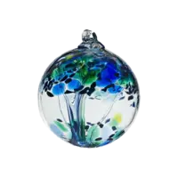 Blown Glass Tree of Enchantment Ball 6"