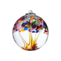 Blown Glass Tree of Enchantment Ball 6"