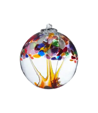 Kitras Art Glass Blown Glass Tree of Enchantment Ball 6"