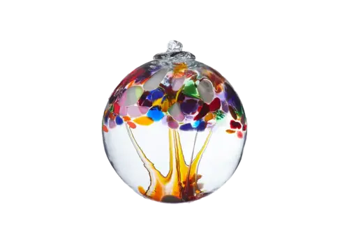  Kitras Art Glass Blown Glass Tree of Enchantment Ball 6" 