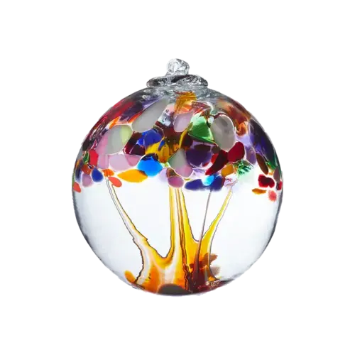  Kitras Art Glass Blown Glass Tree of Enchantment Ball 6" 