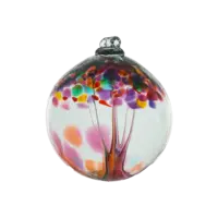 Blown Glass Tree of Enchantment Ball 6"