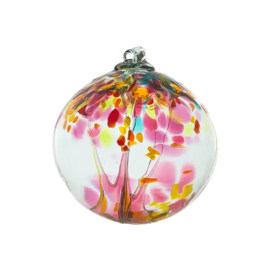 Blown Glass Tree of Enchantment Ball 2"