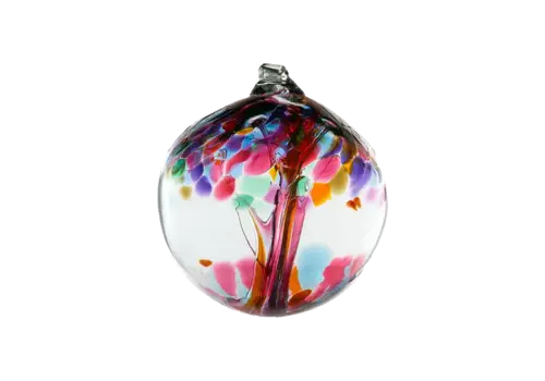  Kitras Art Glass Blown Glass Tree of Enchantment Ball 2" 