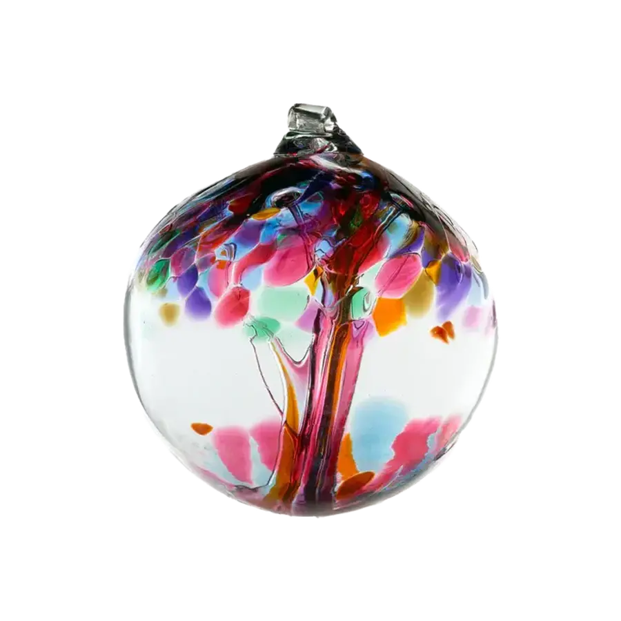 Blown Glass Tree of Enchantment Ball 2"