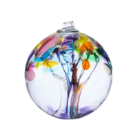 Blown Glass Tree of Enchantment Ball 2"