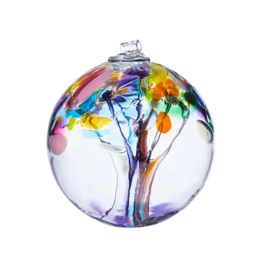 Blown Glass Tree of Enchantment Ball 2"