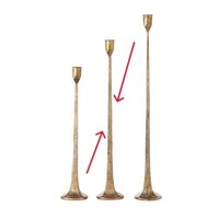 Gold Iron Candlestick