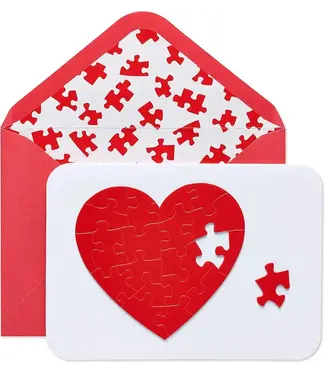 Heart Puzzle Val Day Card