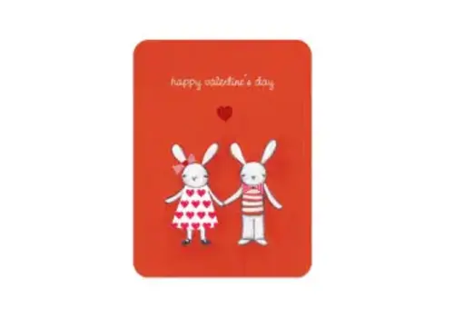  Love Bunnies Val Day Card 