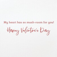 Mushrooms & Flowers Val Day Card