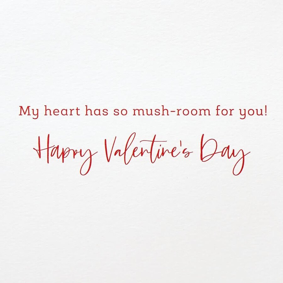 Mushrooms & Flowers Val Day Card