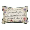 I Smile Because (Daughter) Rectangle Pillow